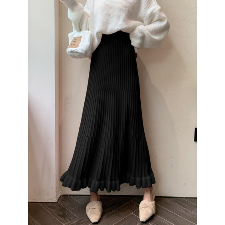 Damen Eleganter Plisseerock mit Volants Echo Archiv