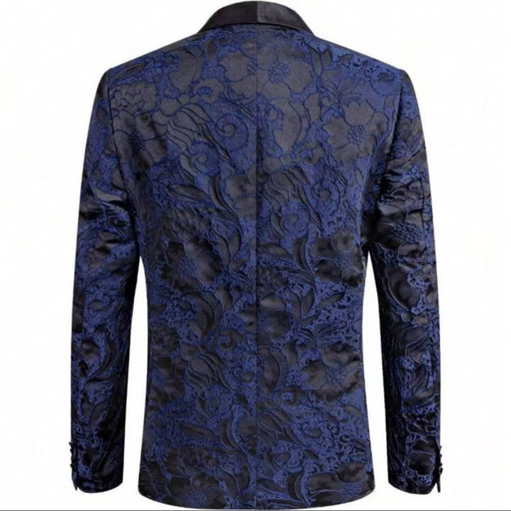 Herren Festlicher Jacquard-Smoking-Blazer Echoarchiv