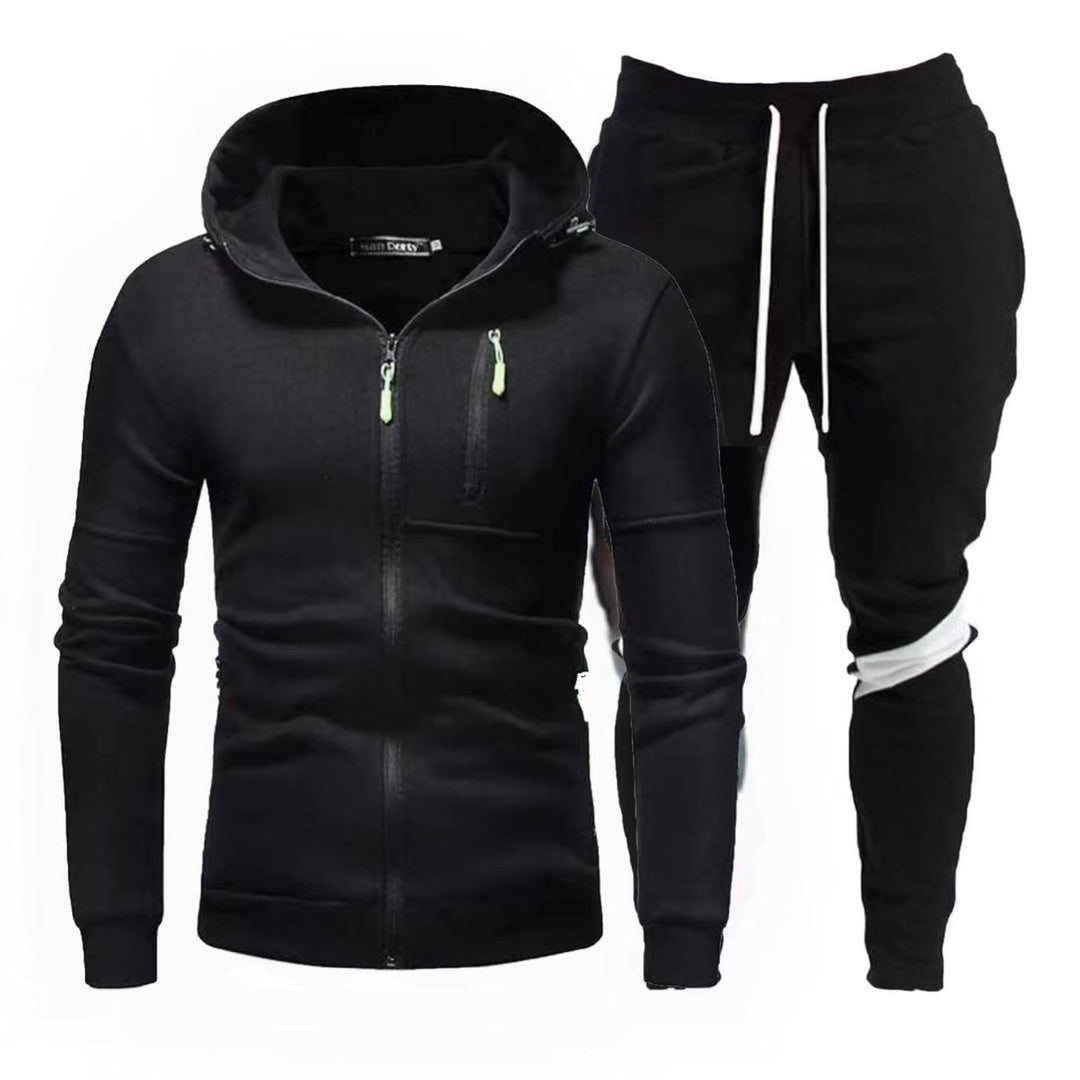 Herren sportliche Kapuzenjacke mit praktischem Reißverschluss und Jogginghose Echoarchiv