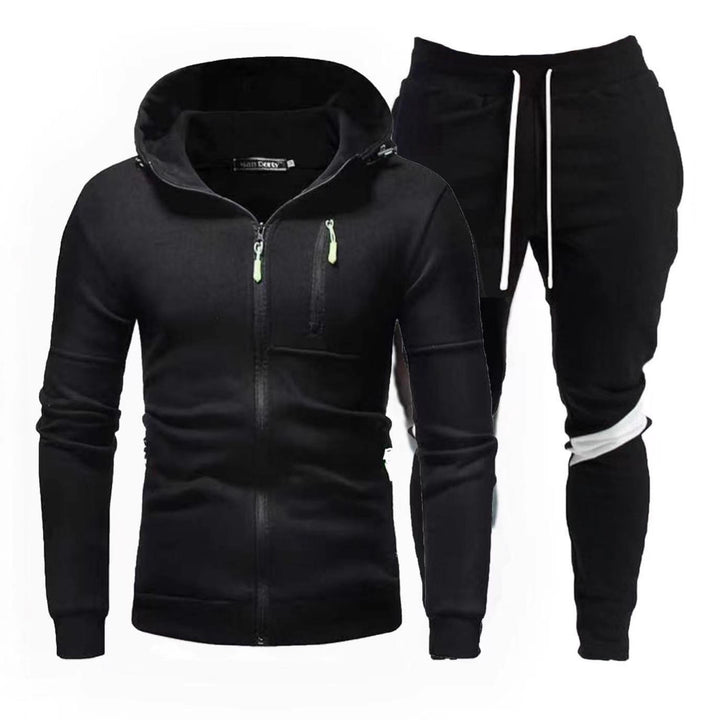 Herren sportliche Kapuzenjacke mit praktischem Reißverschluss und Jogginghose Echoarchiv
