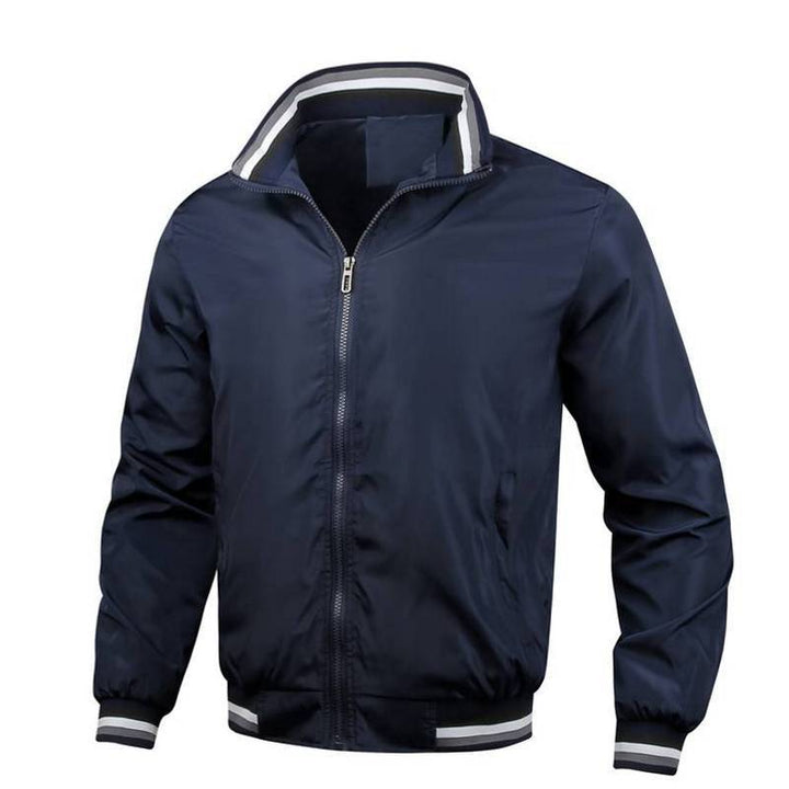 Herren sportliche Windjacke mit strukturiertem Kragen und atmungsaktiver Technologie Echoarchiv