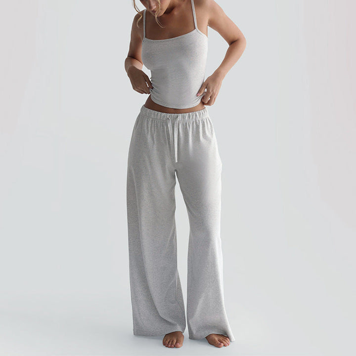 Damen Legere Lounge-Hose und Top Set Echoarchiv