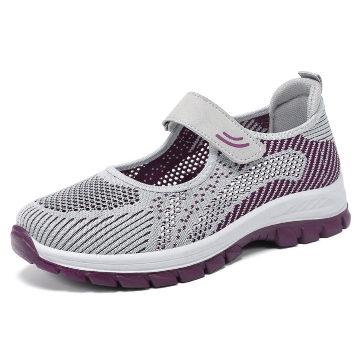 Damen Sportliche Slip-On Sneakers mit verstellbarem Riemen Echo Archiv
