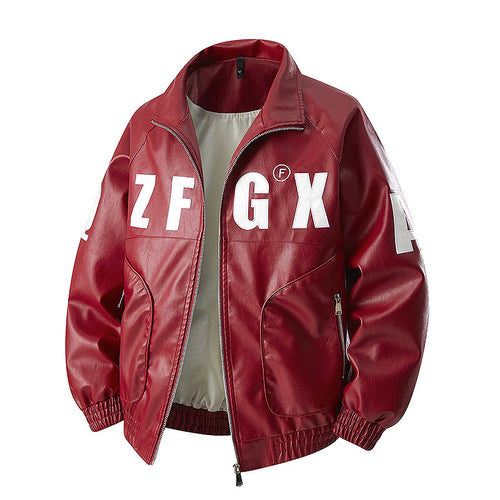 Herren Oversize Bomberjacke im Sportlichen Look mit großen Letter-Applikationen Echoarchiv