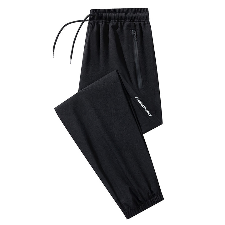 Herren Konische Performance-Jogginghose mit Reißverschlusstaschen & elastischem Bund Echoarchiv