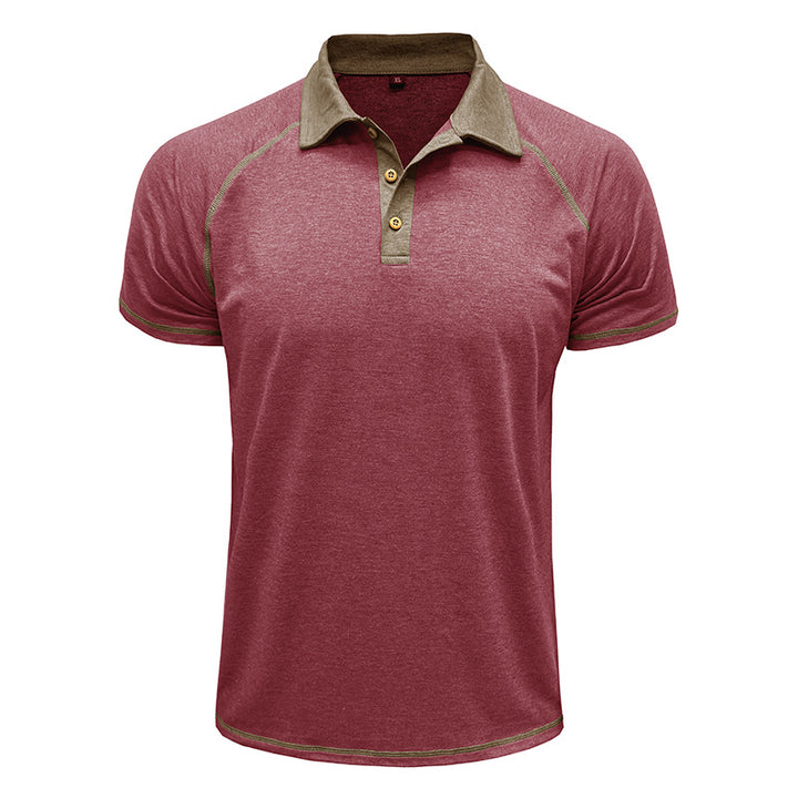 Herren lässiges Poloshirt mit kontrastierenden Einfassungen und hochwertigem Baumwollmix Echoarchiv