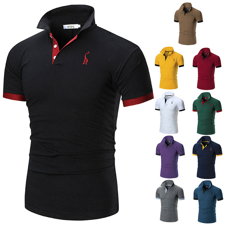Herren Poloshirt mit modernem Kragen und figurbetonter Passform Echoarchiv