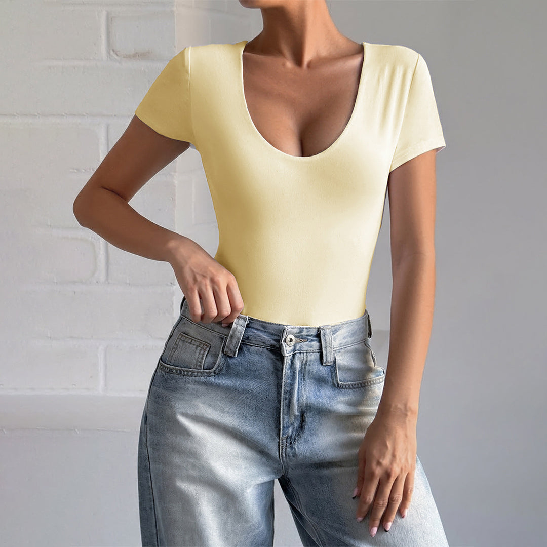 Damen Body mit tiefem Ausschnitt und seitlichen Einschnitten Echo Archiv