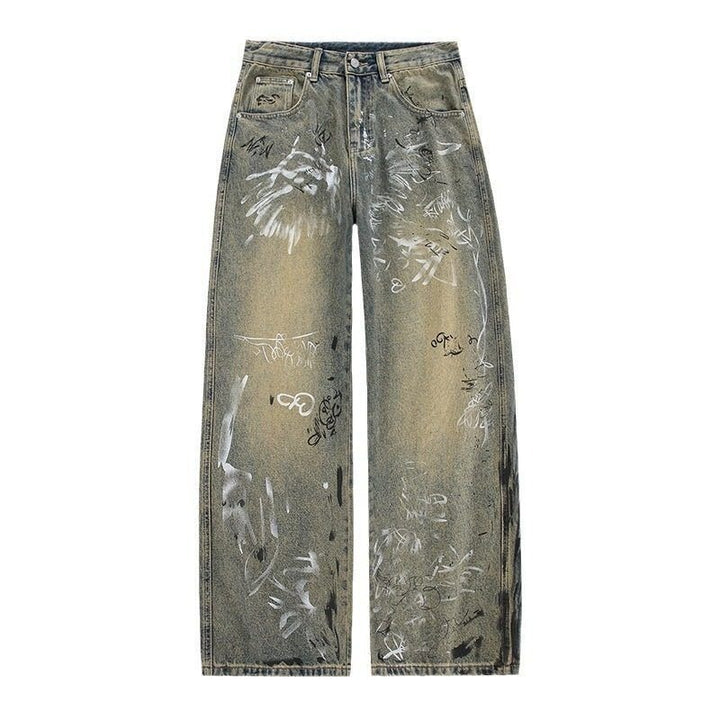 Damen Weitgeschnittene Destroyed Jeans Echoarchiv