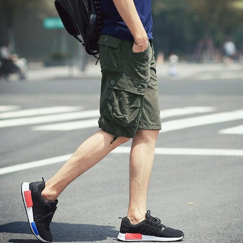 Herren Cargo-Shorts mit vielseitigen Taschen und elastischem Bund Echoarchiv