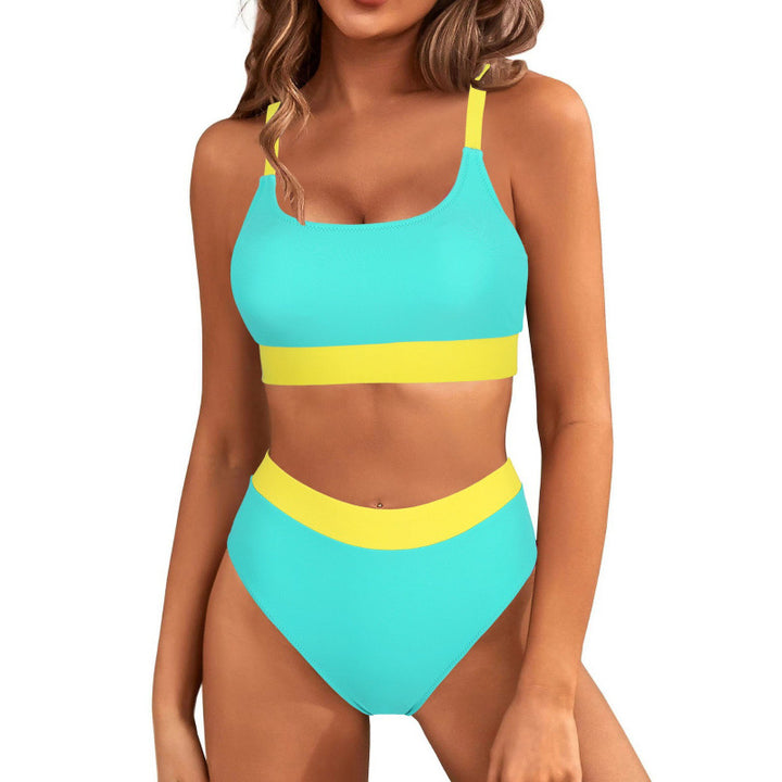 Damen Bikini-Set mit hohem Bund und sportlichem Schnitt Echo Archiv