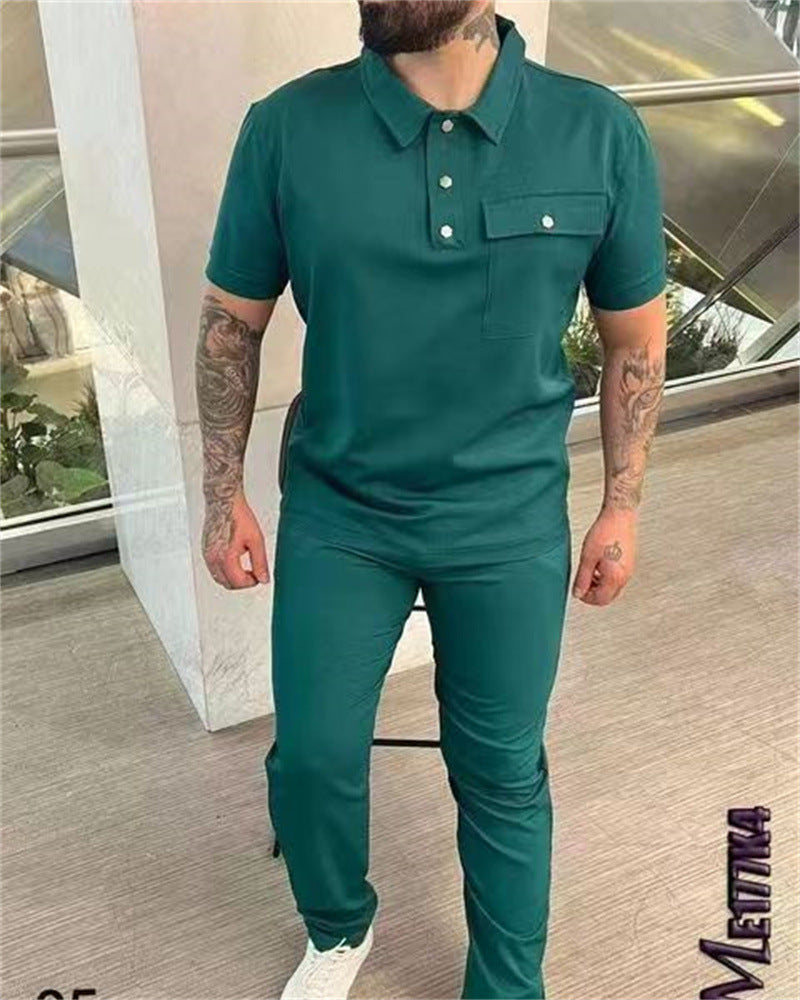 Stylisches Polo- und Hosen-Set für Herren Echoarchiv