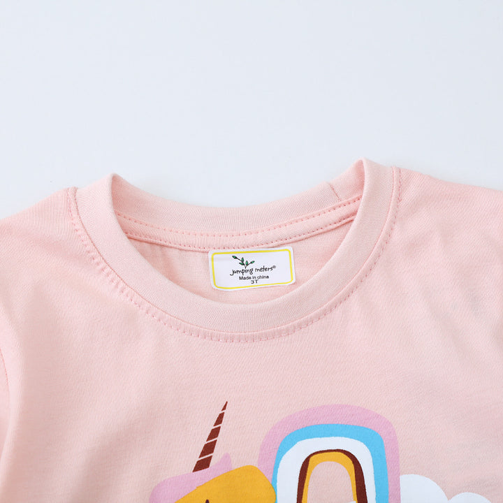 Mädchen T-Shirt mit buntem Einhornmotiv Echo Archiv