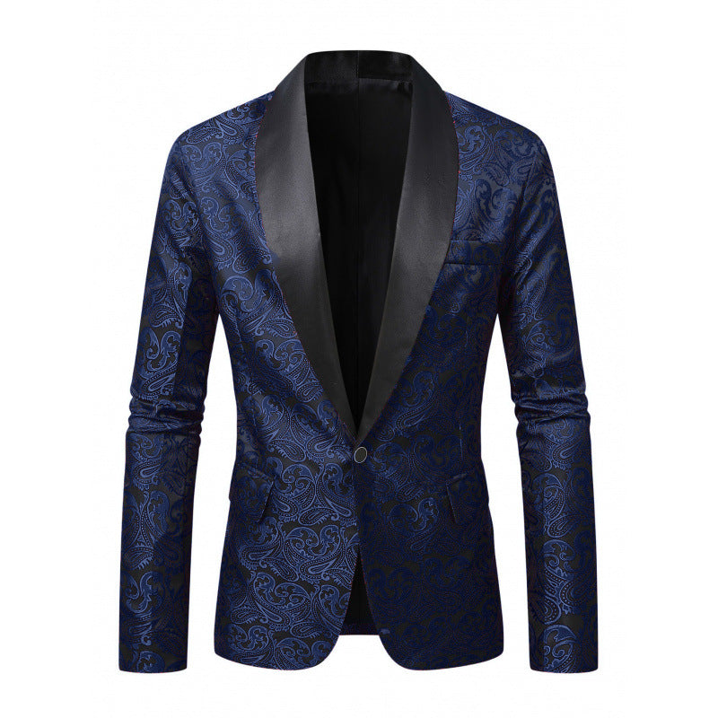 Herren Glamouröser Smoking-Blazer mit filigranem Muster Echoarchiv