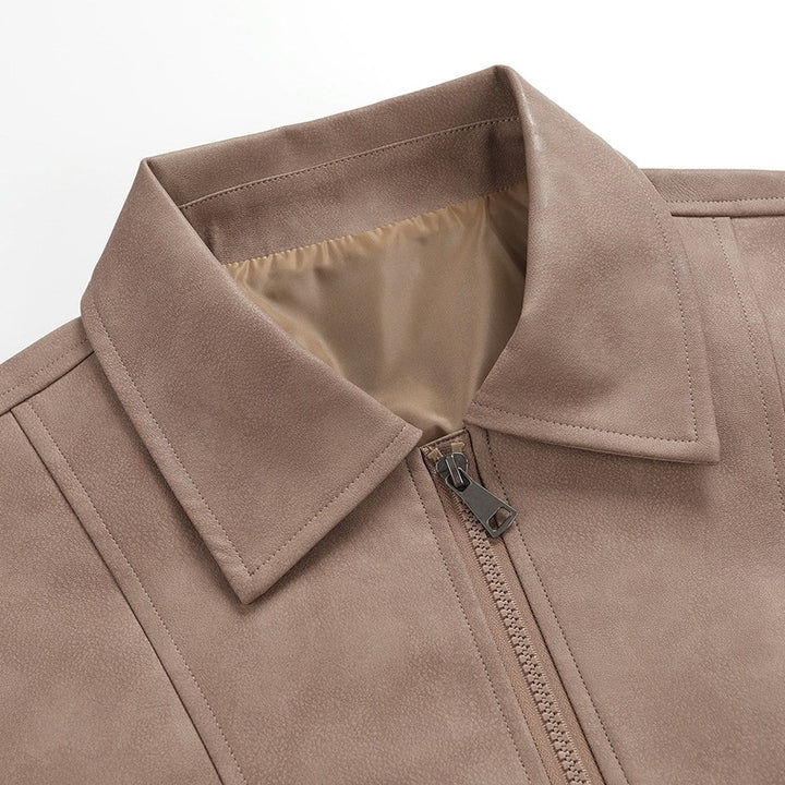 Herren Übergangsjacke im lässigen Vintage-Stil mit seitlichen Eingrifftaschen und elastischen Bündchen Echoarchiv