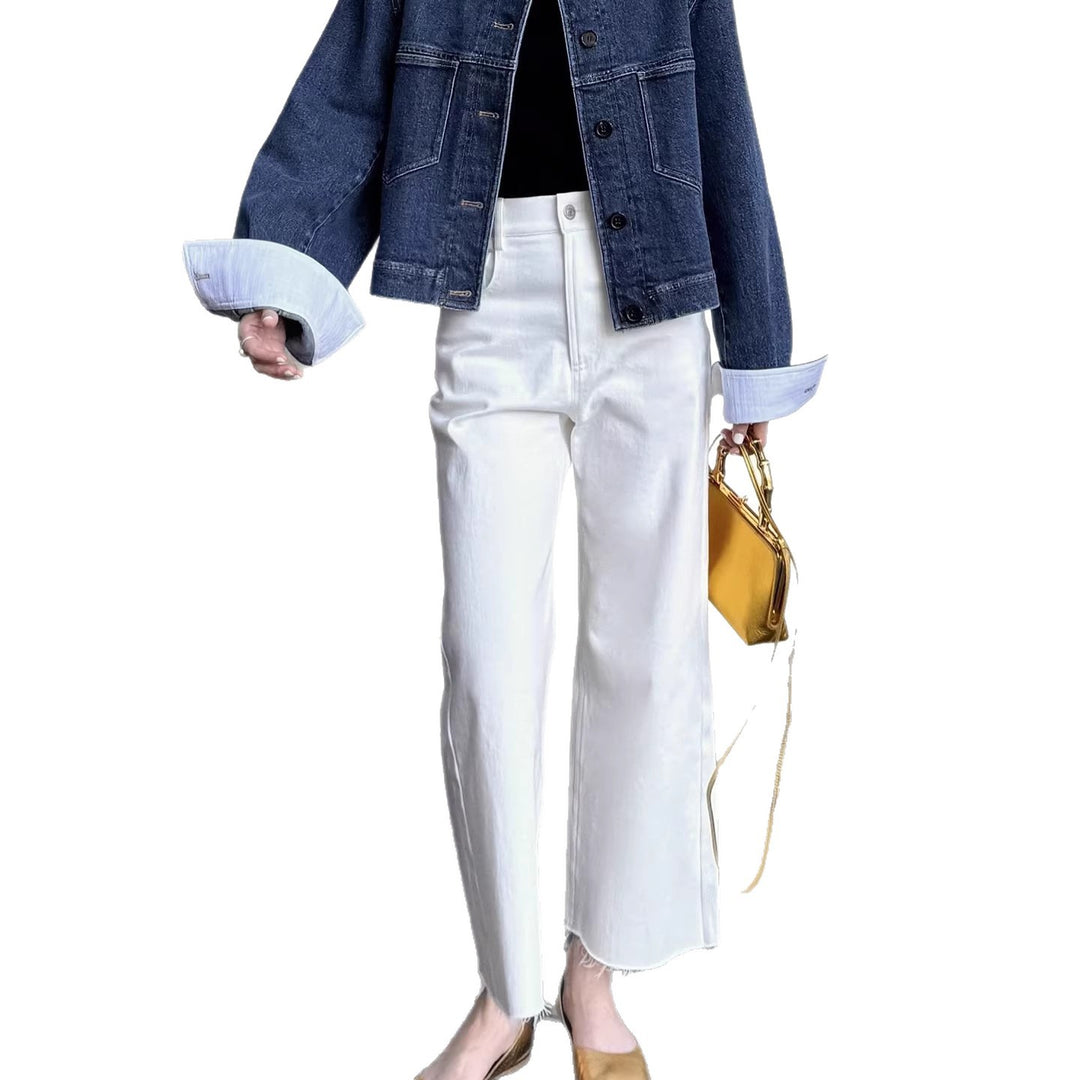Damen Elegante und bequeme hoch taillierte Hose Echoarchiv