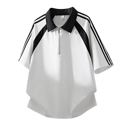 Herren Sportliches Poloshirt mit Reißverschluss