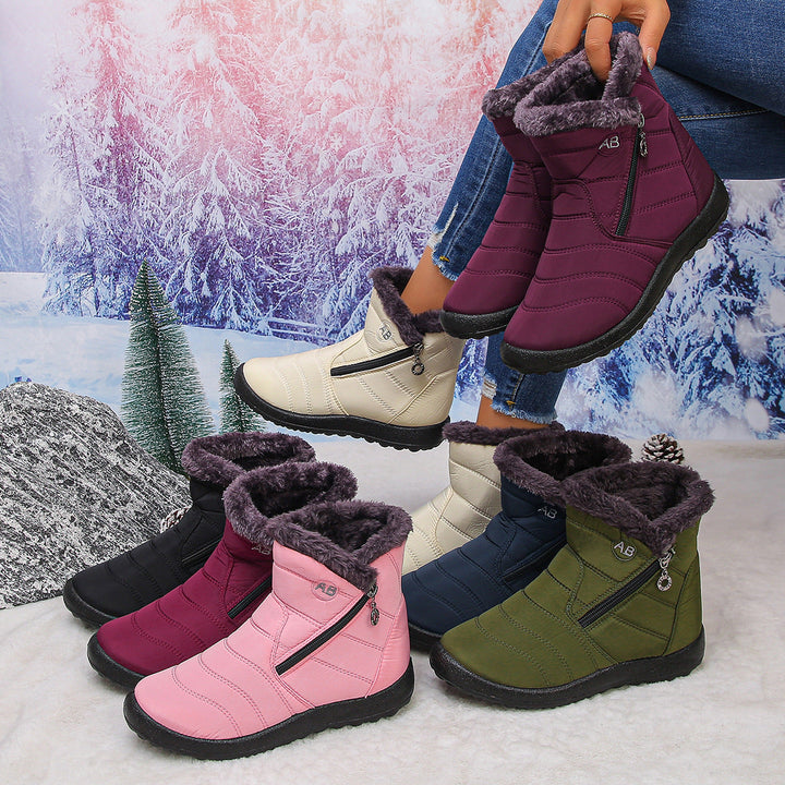 Damen Thermo-Winterstiefel mit kuscheligem Innenfutter und seitlichem Reißverschluss Echoarchiv