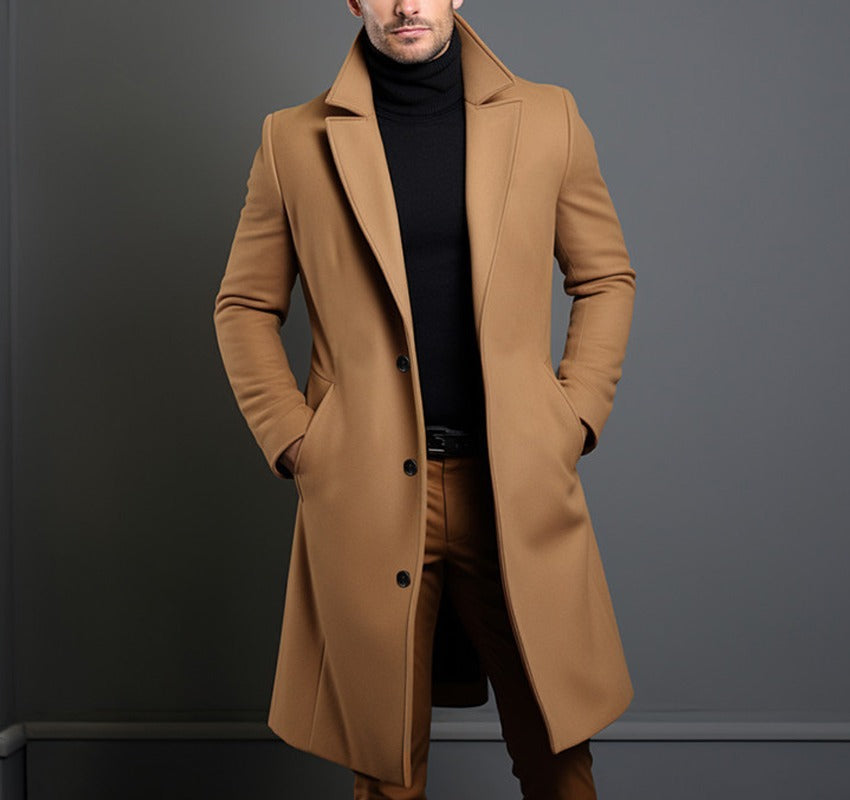 Herren eleganter Wollmantel Echoarchiv