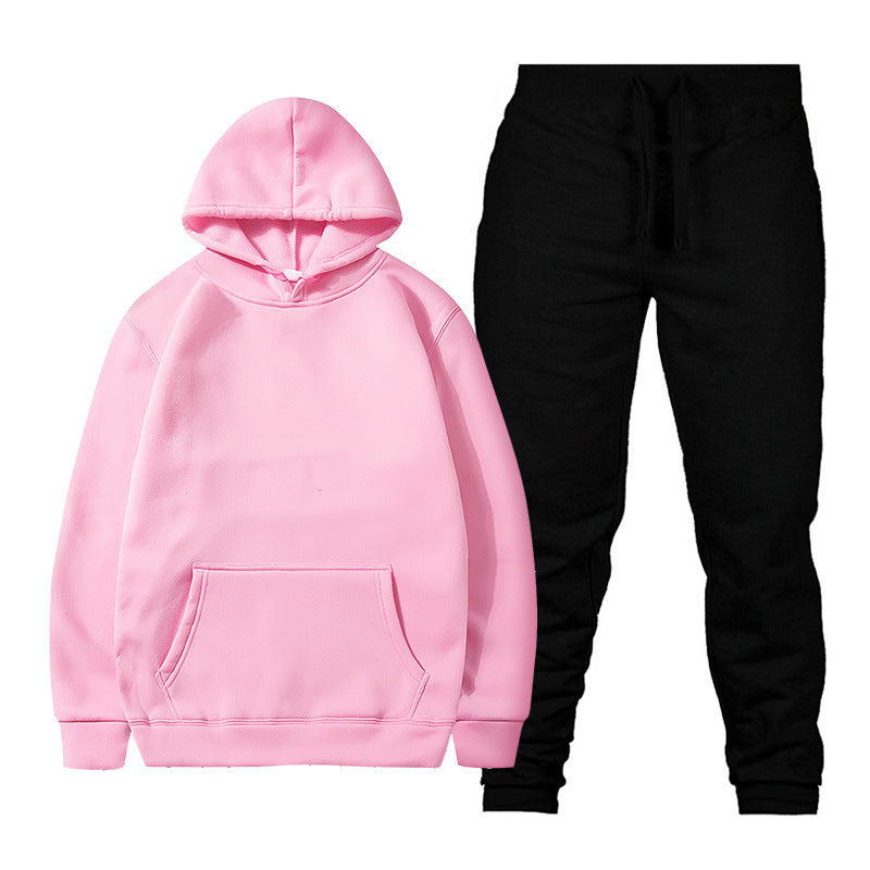 Unisex nan gemütliches Hoodie-Jogginganzug-Set mit Kängurutasche, elastischem Tunnelzugbund und gerippten Bündchen Echo Archiv