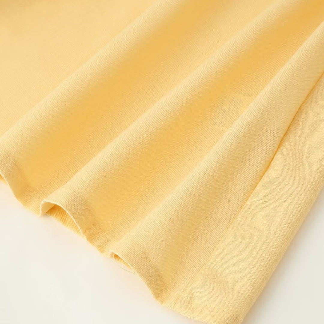 Damen Maxikleid mit plissierter Taillenpartie, weitem Rock und überschnittenen Ärmeln Echoarchiv