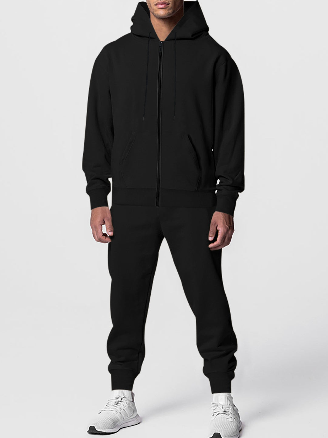 Herren Sportlicher Fleece-Jogginganzug mit Kapuze Echoarchiv