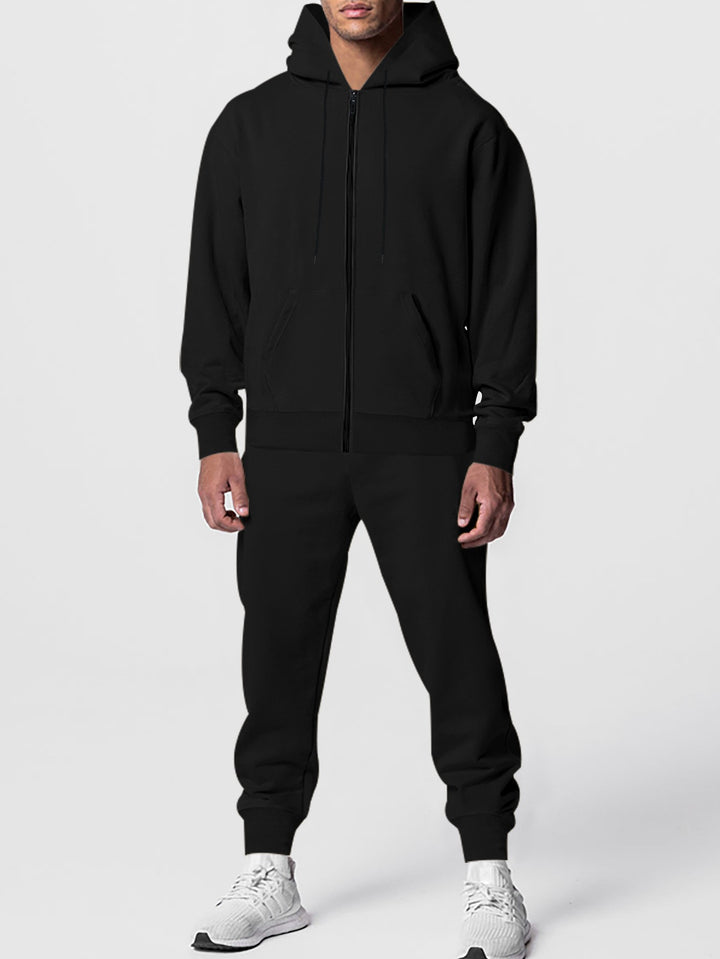 Herren Sportlicher Fleece-Jogginganzug mit Kapuze Echoarchiv