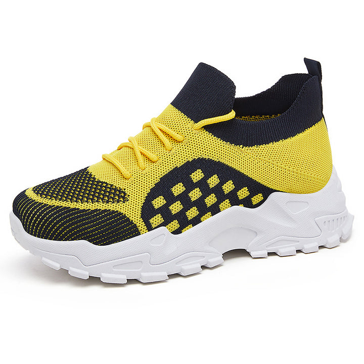 Damen nan leichter Strick-Chunky-Sneaker mit sockenähnlichem Schaft, gepolsterter Fersenstütze und griffiger Trail-Laufsohle Echo Archiv