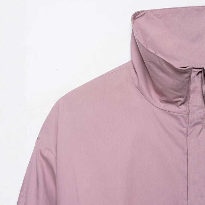 Damen Leichter Cropped Windblouson mit hohem Stehkragen und weitem Raglanärmel Echo Archiv