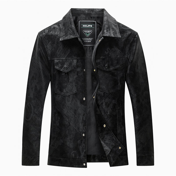Herren Lässige Wildlederjacke Echo Archiv