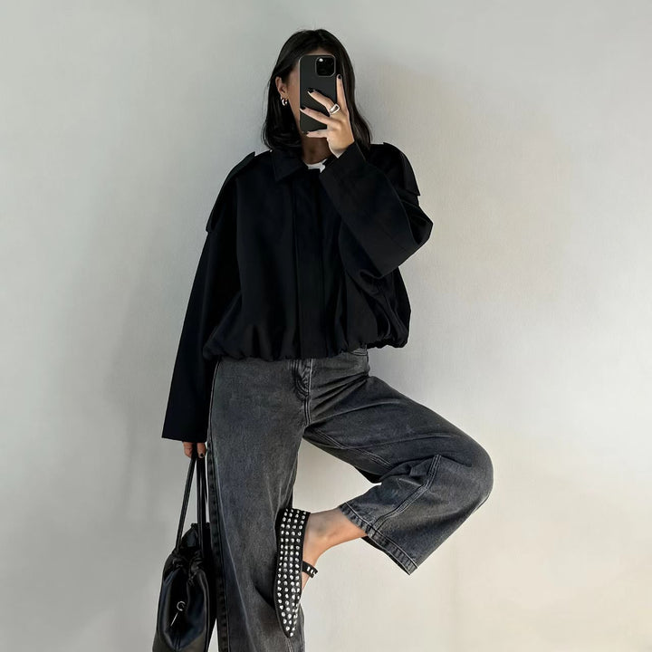 Damen Modische Oversized Jacke Echo Archiv