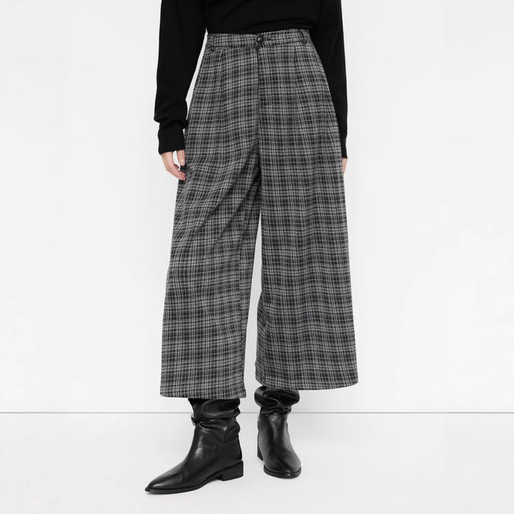 Damen Bequeme und modische Karohose Echo Archiv