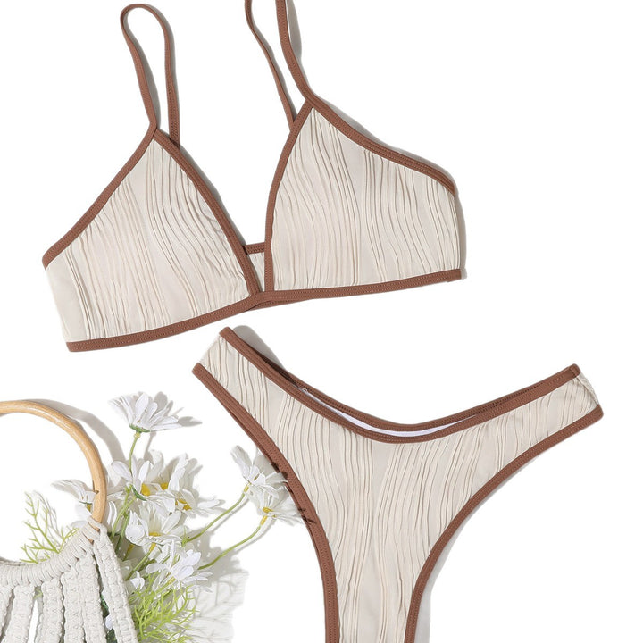 Damen Triangel-Bikini mit plissierten Details Echo Archiv