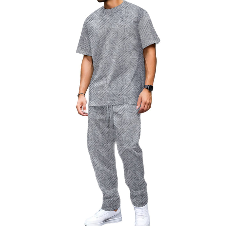 Herren Sportliches Set mit modernem geometrischem Design Echoarchiv