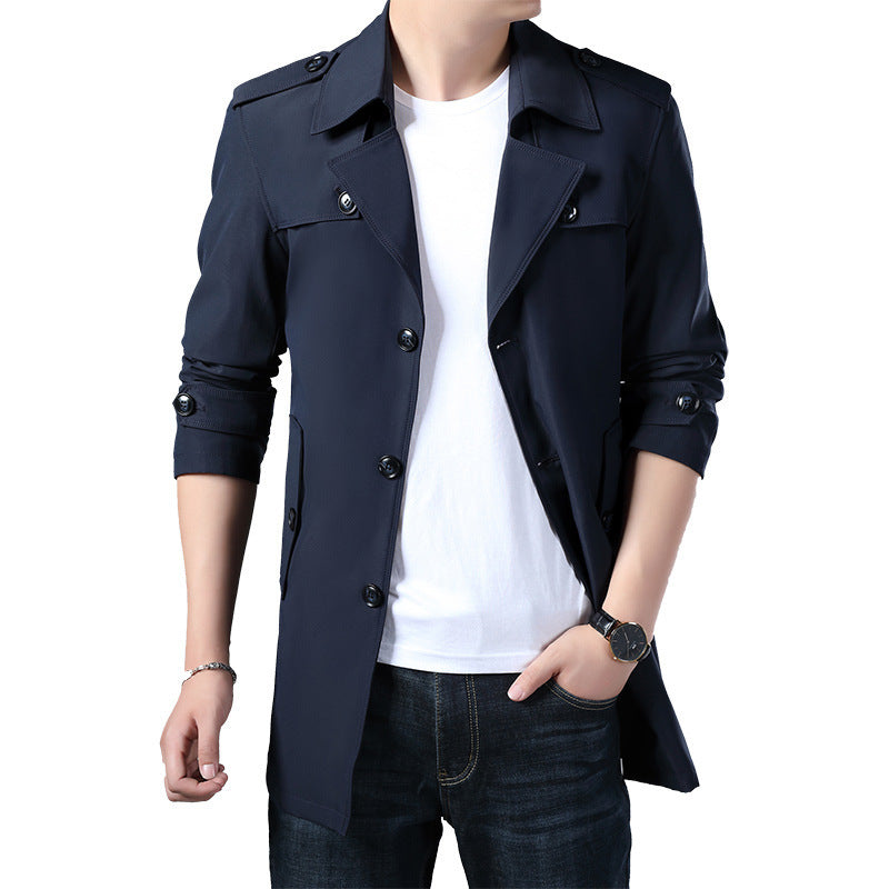 Herren Modische und elegante Trenchcoatjacke Echo Archiv