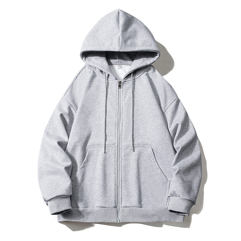 Herren Kapuzensweatjacke mit durchgehendem Reißverschluss, Oversize‑Schnitt und Raglanärmeln Echo Archiv