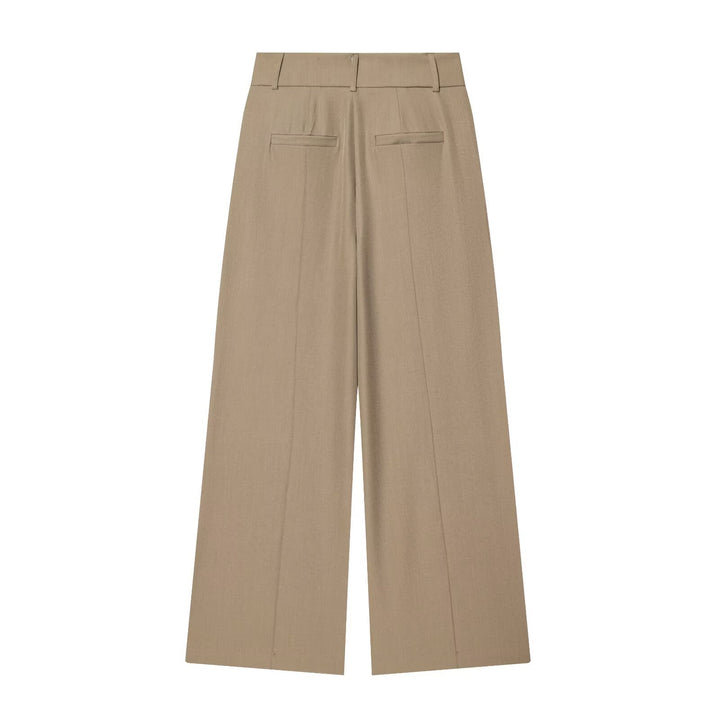 Damen Weite High‑Waist-Hose mit markanter Bügelfalte und Bundfalten Echo Archiv