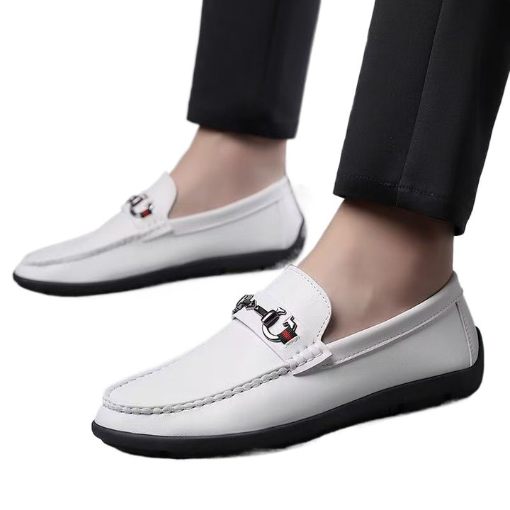 Herren Elegant Leder Mokassins Echoarchiv