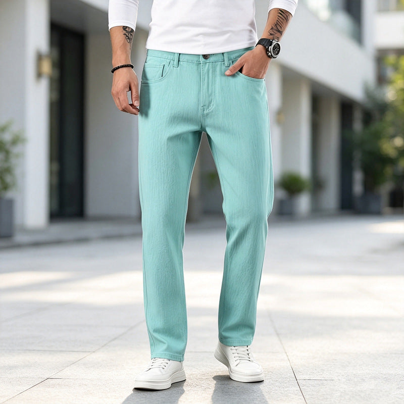 Herren Lässige High-Waist Jeans im modernen Schnitt Echoarchiv