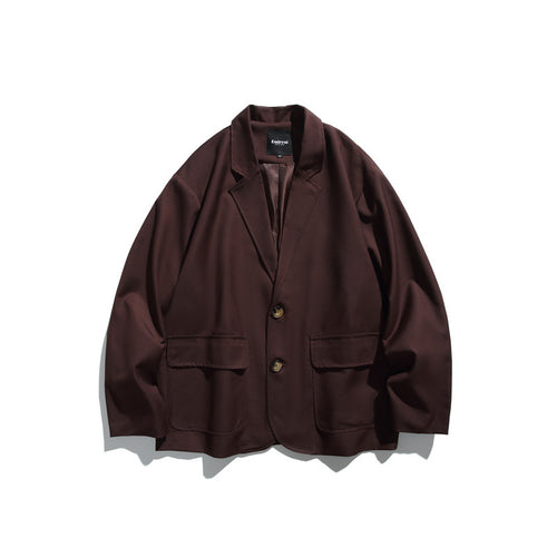 Herren Oversize Sakko aus fallendem Twill mit aufgesetzten Pattentaschen Echoarchiv