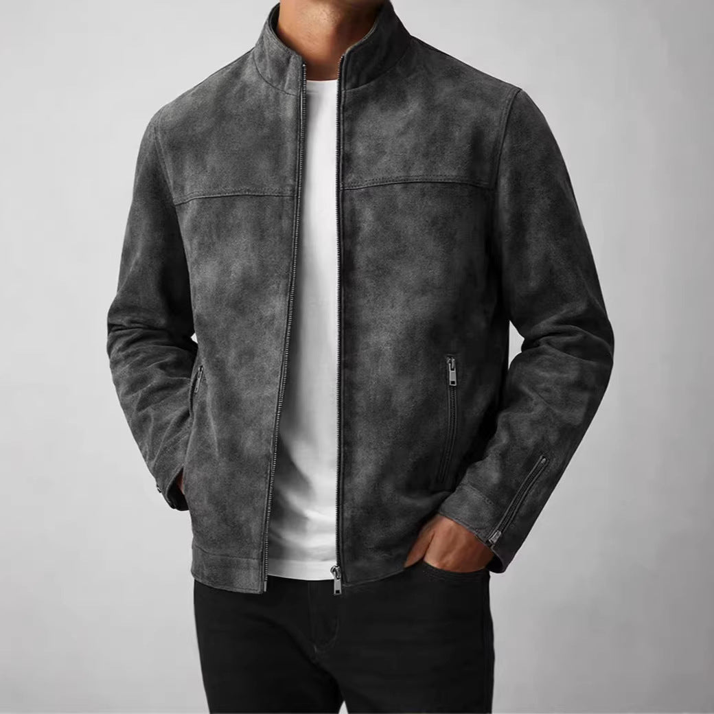 Herren Modische und Bequeme Suede Jacke – Taviero