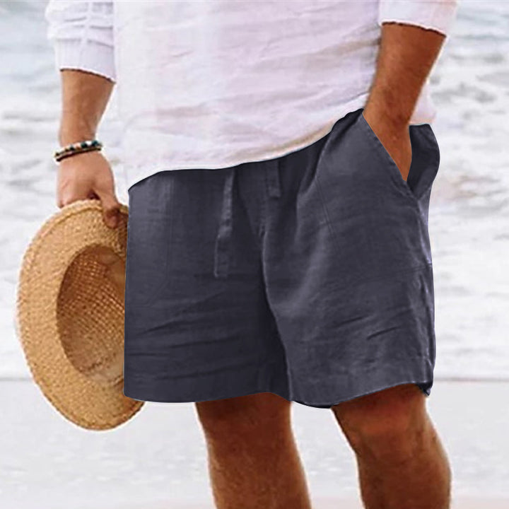 Herren lässige Leinen-Shorts mit praktischen Seitentaschen Echoarchiv
