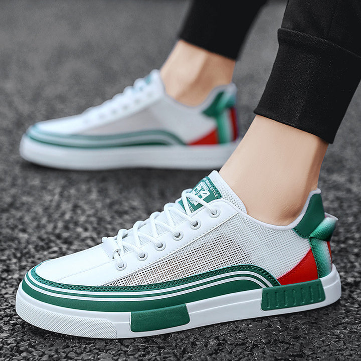 Unisex leichte Retro-Cupsohlen-Sneaker mit atmungsaktivem Mesh, gepolstertem Komfortfußbett und griffiger Gummilaufsohle – Norré