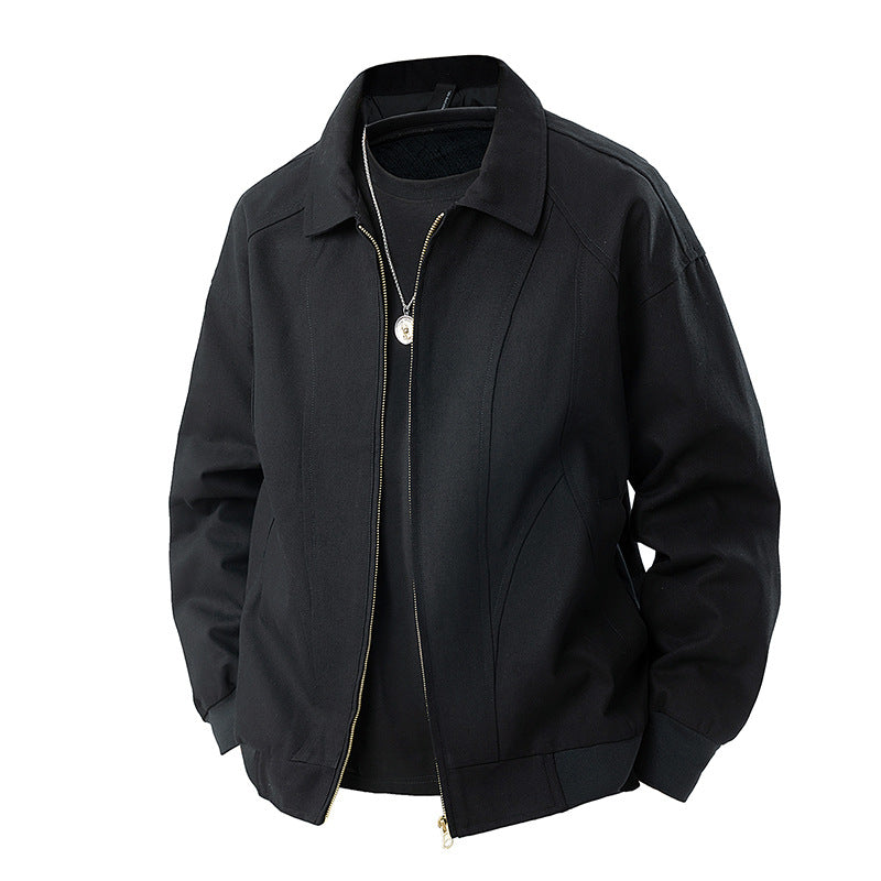 Herren Moderner Blouson mit Hemdkragen, Zwei‑Wege‑Reißverschluss und dezenter Teilungsnaht Echo Archiv