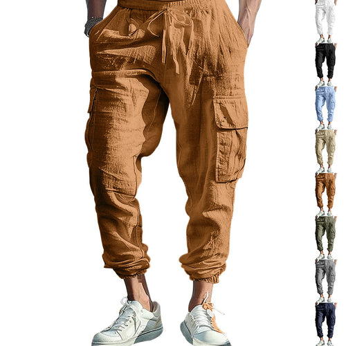 Herren nan lässige Cargo-Jogginghose mit elastischem Bund und großzügigen Seitentaschen Echo Archiv
