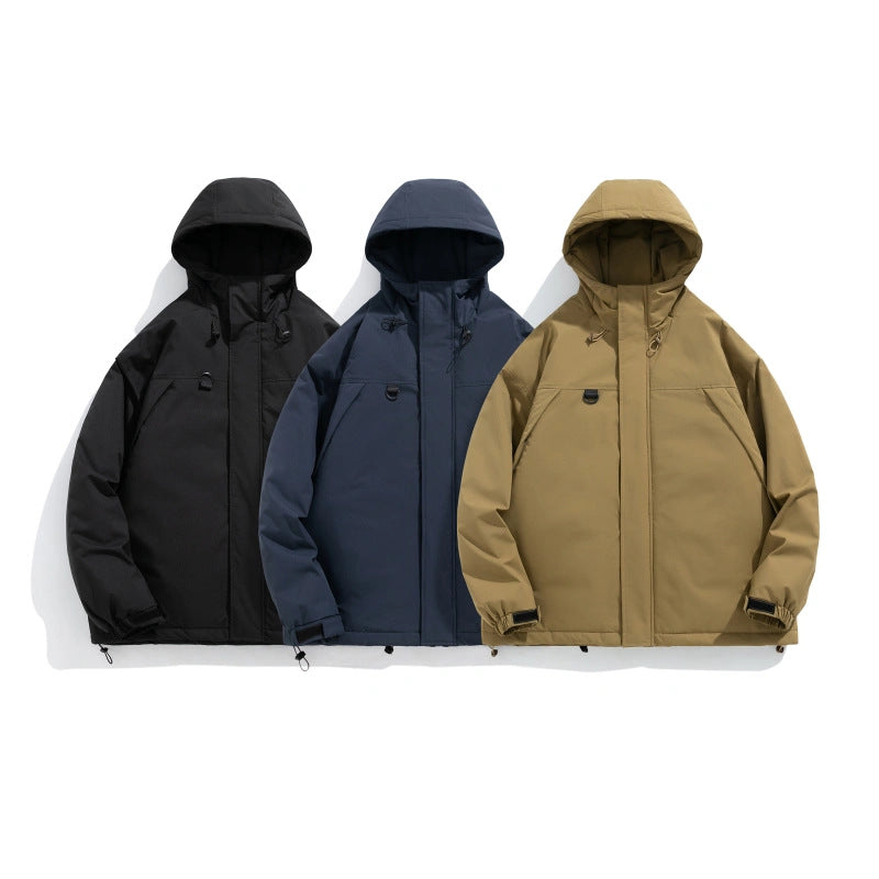 Herren technische Winterjacke mit verstellbarem Kapuzenkragen Echoarchiv