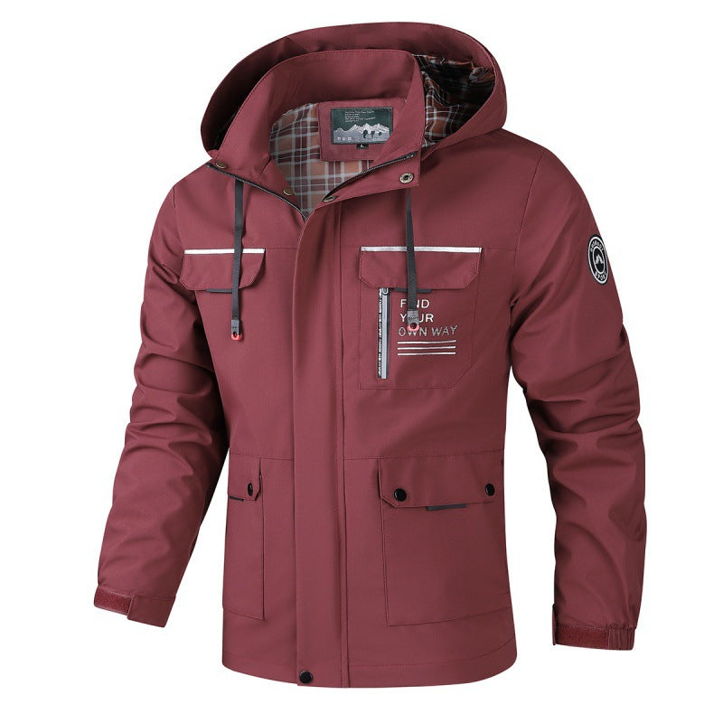 Herren Wetterfeste Allwetterjacke Echo Archiv