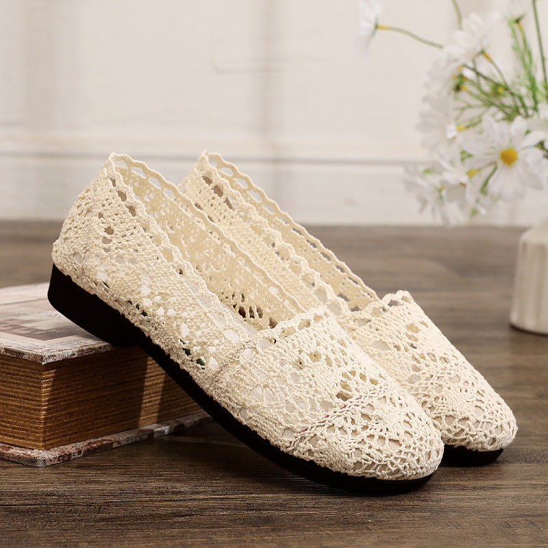 Damen elegante und atmungsaktive Spitzenschuhe Echo Archiv