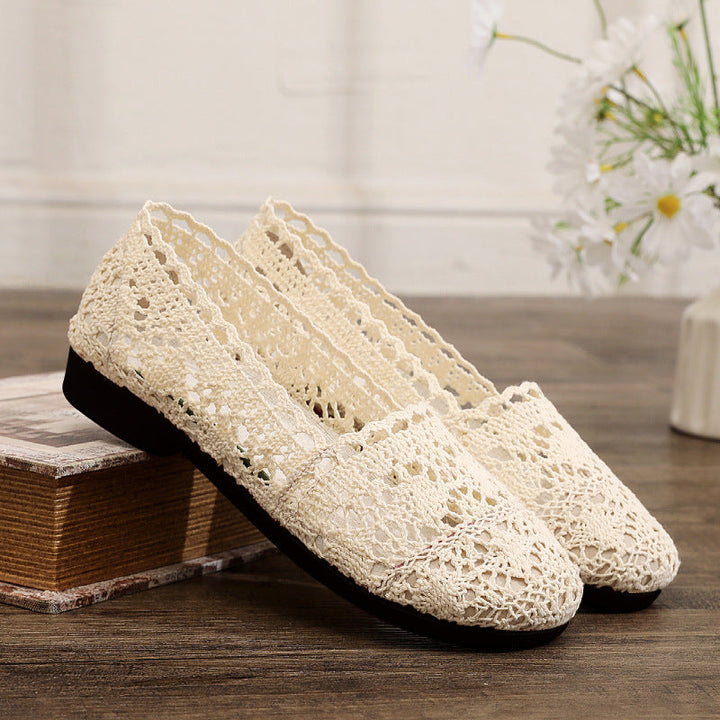 Damen elegante und atmungsaktive Spitzenschuhe Echo Archiv