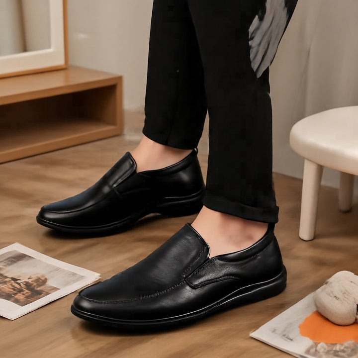 Herren Elegante Slip-On Lederslipper Echoarchiv